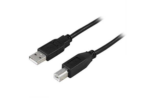 Deltaco Charger cable USB 2.0 - Type B - 0.5m