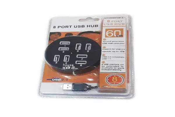 Ports Circular USB 2.0 Hub 8