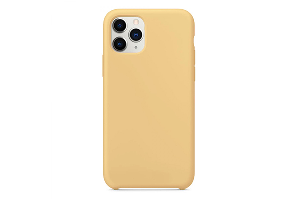 Silicone iPhone 12 pro max case- yellow