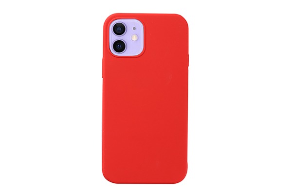 Insten Liquid Silicone iPhone 12-12 pro case- Red