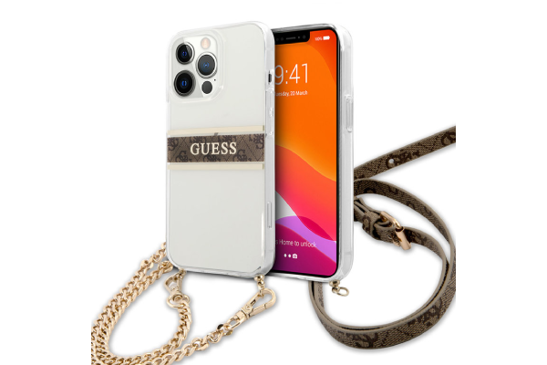 Guess iPhone 13 Pro case - Crossbody - Transparent