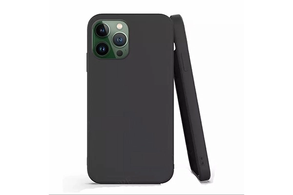 iPhone 13 Pro Soft TPU Silicone Case- Black