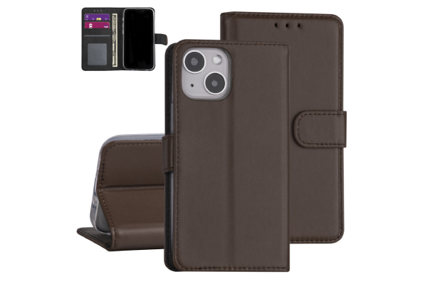 iPhone 13 cover - Card holder - Brown 