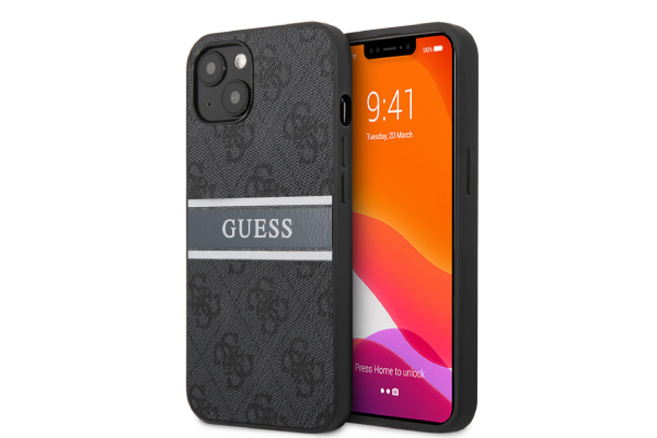 Guess iPhone 13 cover - Stripe - Grey