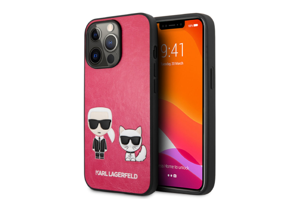 Karl Lagerfeld iPhone 13 Pro Max case - Fuchsia