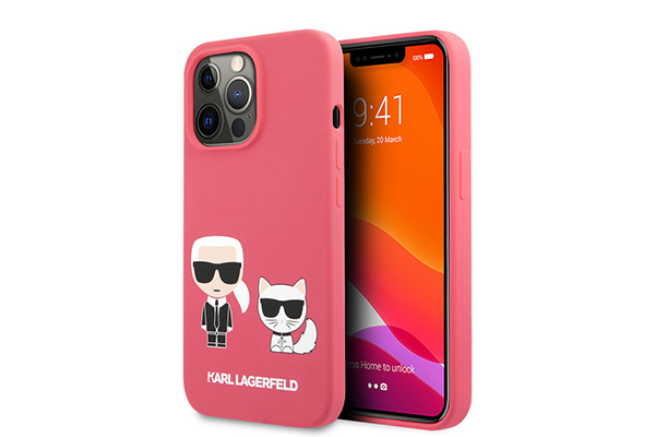 Karl Lagerfeld iPhone 13 Pro case- Fuchsia
