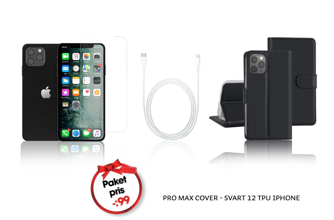 iPhone 12 pro max screen protector & cover & cable
