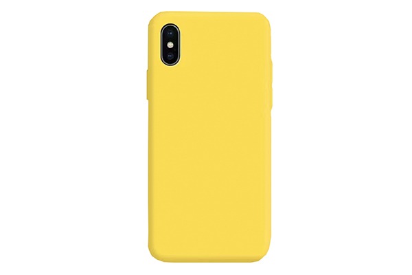 Silicone iPhone XS case - Yellow