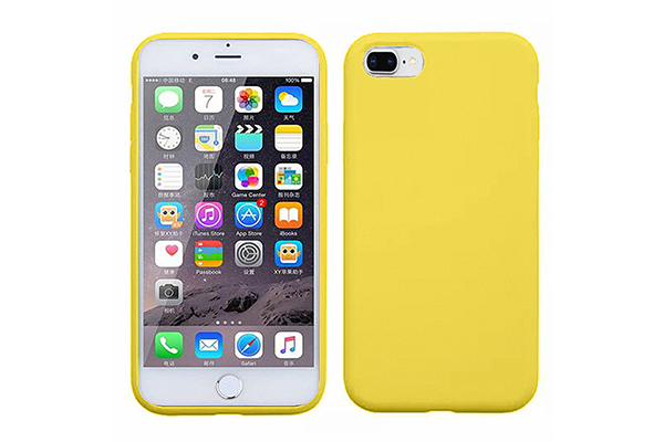 Silicone iPhone 8 Plus case - Yellow