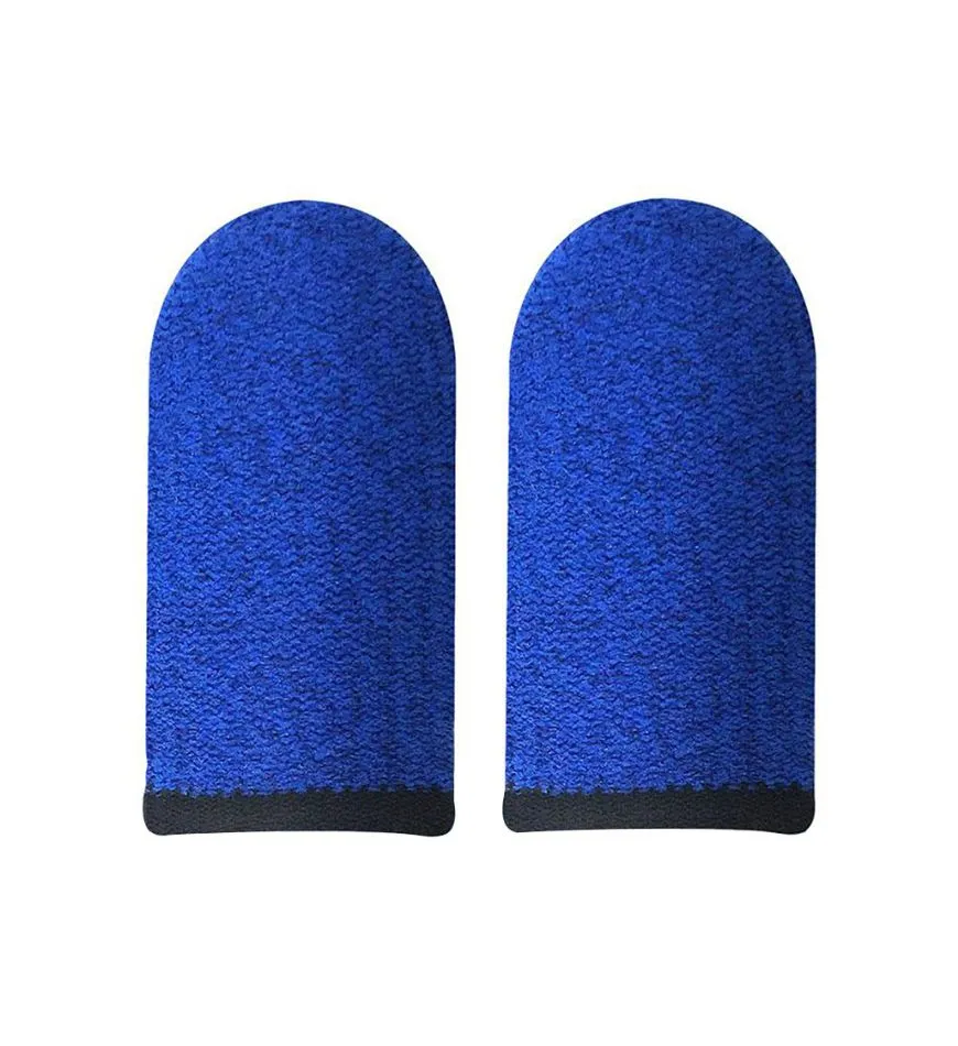 1 Pair Pubg finger gloves - Blue