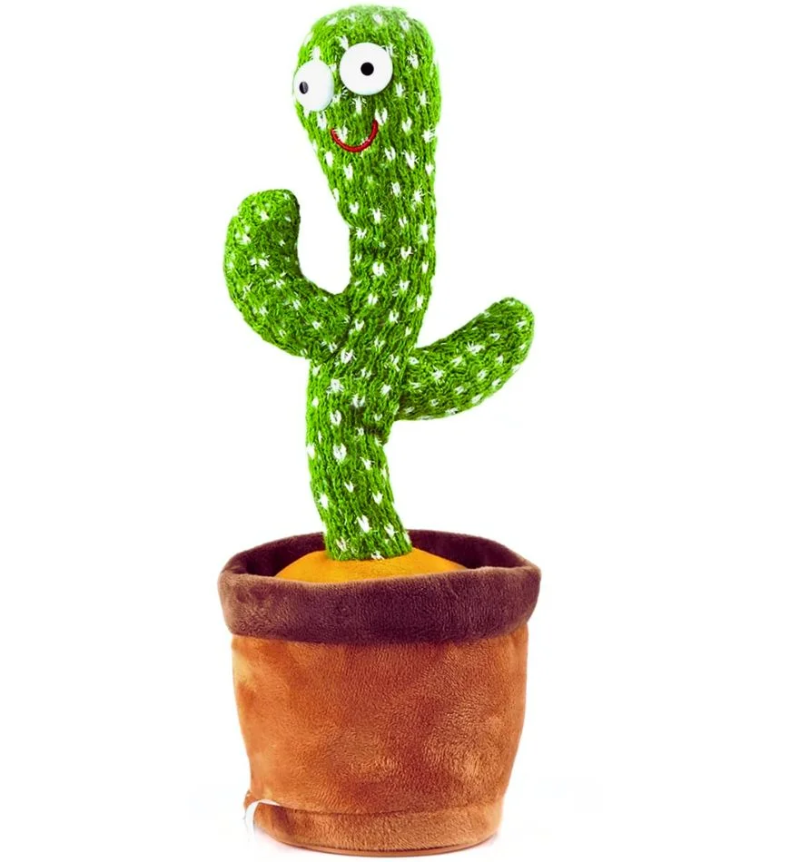 DANCING CACTUS With LED, USB And 120 SONGS - imitates and dances