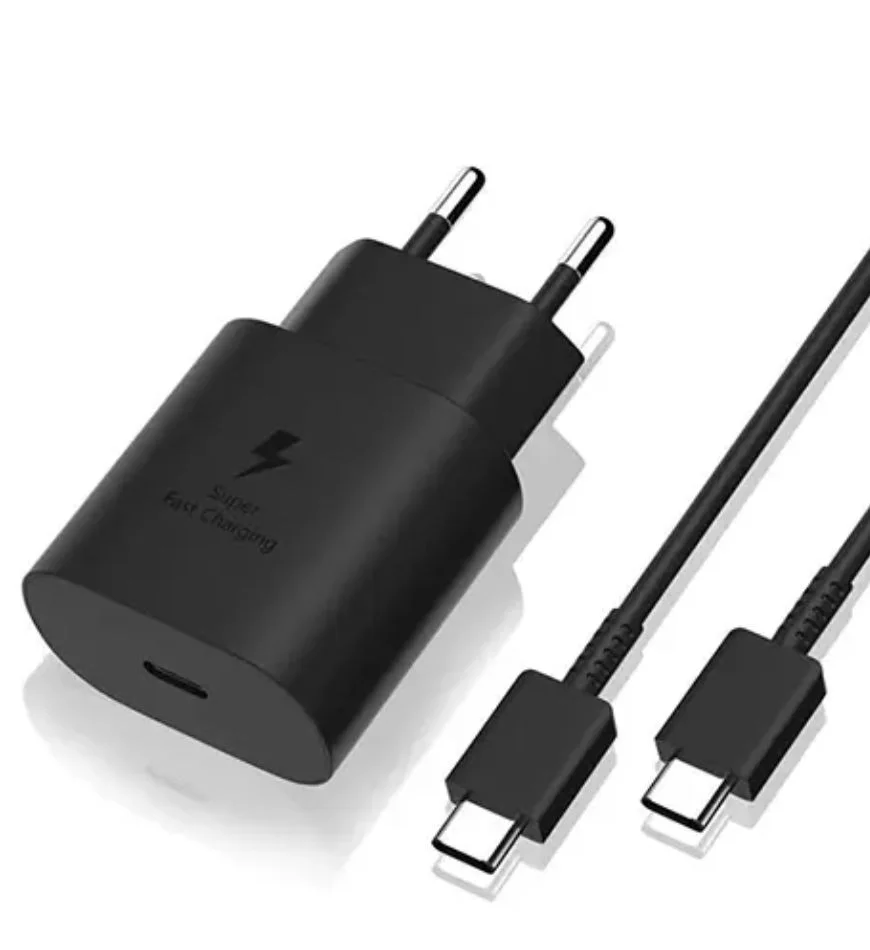 SAMSUNG USB-C, 25W Fast charger with data cable - Black