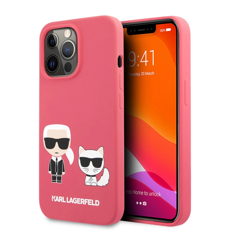 Karl Lagerfeld iPhone 13 Pro case- Fuchsia